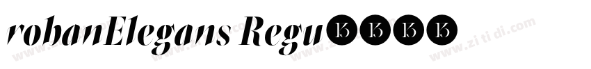 robanElegans Regu字体转换